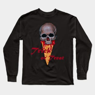 Trick or treat Halloween skull Long Sleeve T-Shirt